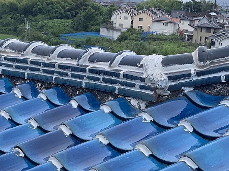 棟継ぎ目のコーキング