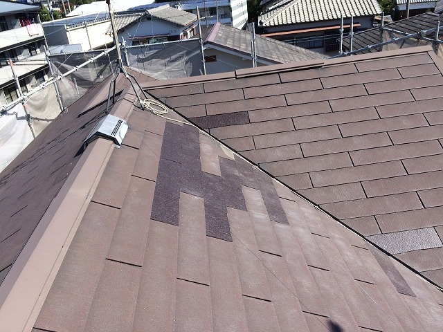 補修後屋根