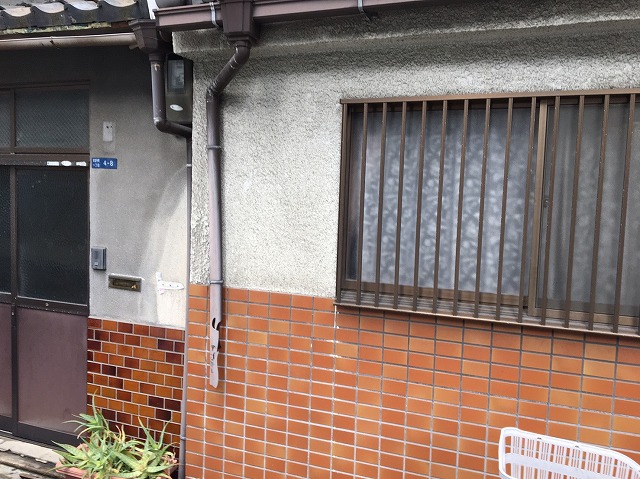 奈良市の雨樋修理の現場調査