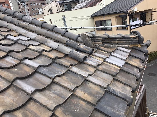 工事前の屋根の状態