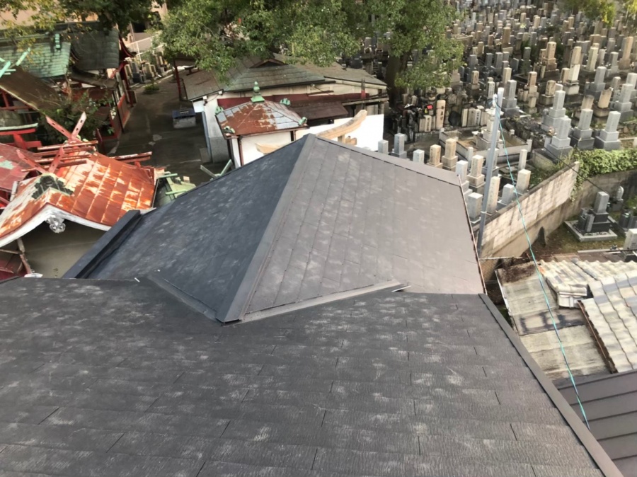 奈良市のカラーベスト屋根の完成