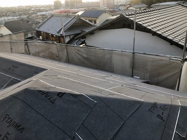 高品質な防水紙で雨漏りを起こさない屋根