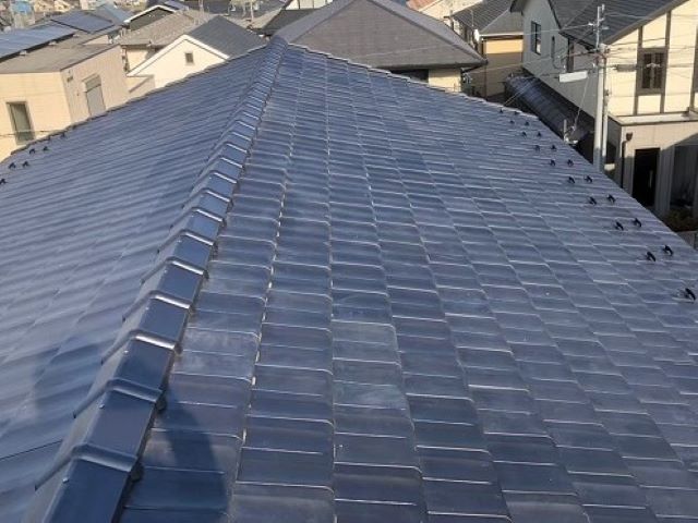 香芝市の太陽光発電設置のための屋根調査