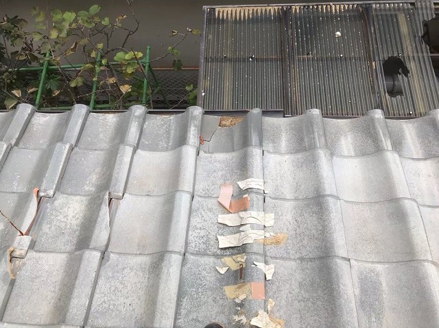 葛城市　雨漏りの瓦屋根　無料点検