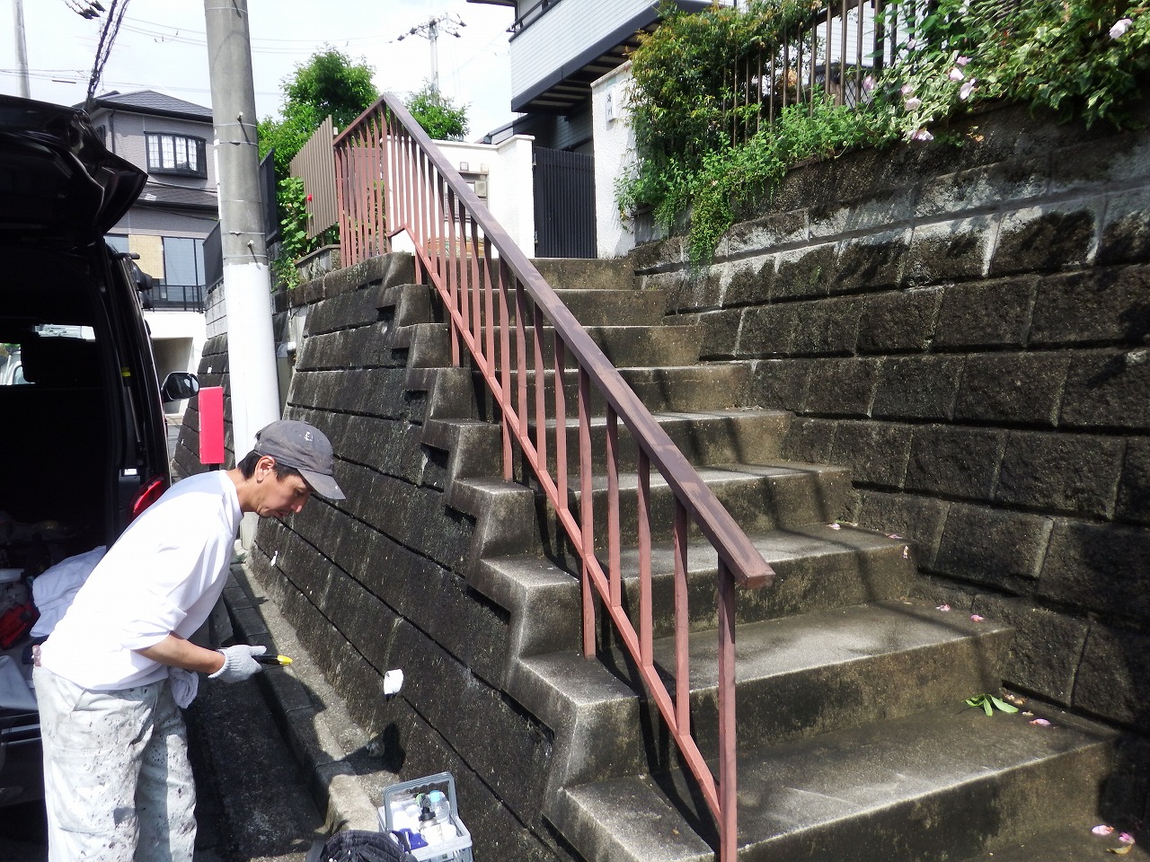 奈良市中山町の付帯部分の塗装