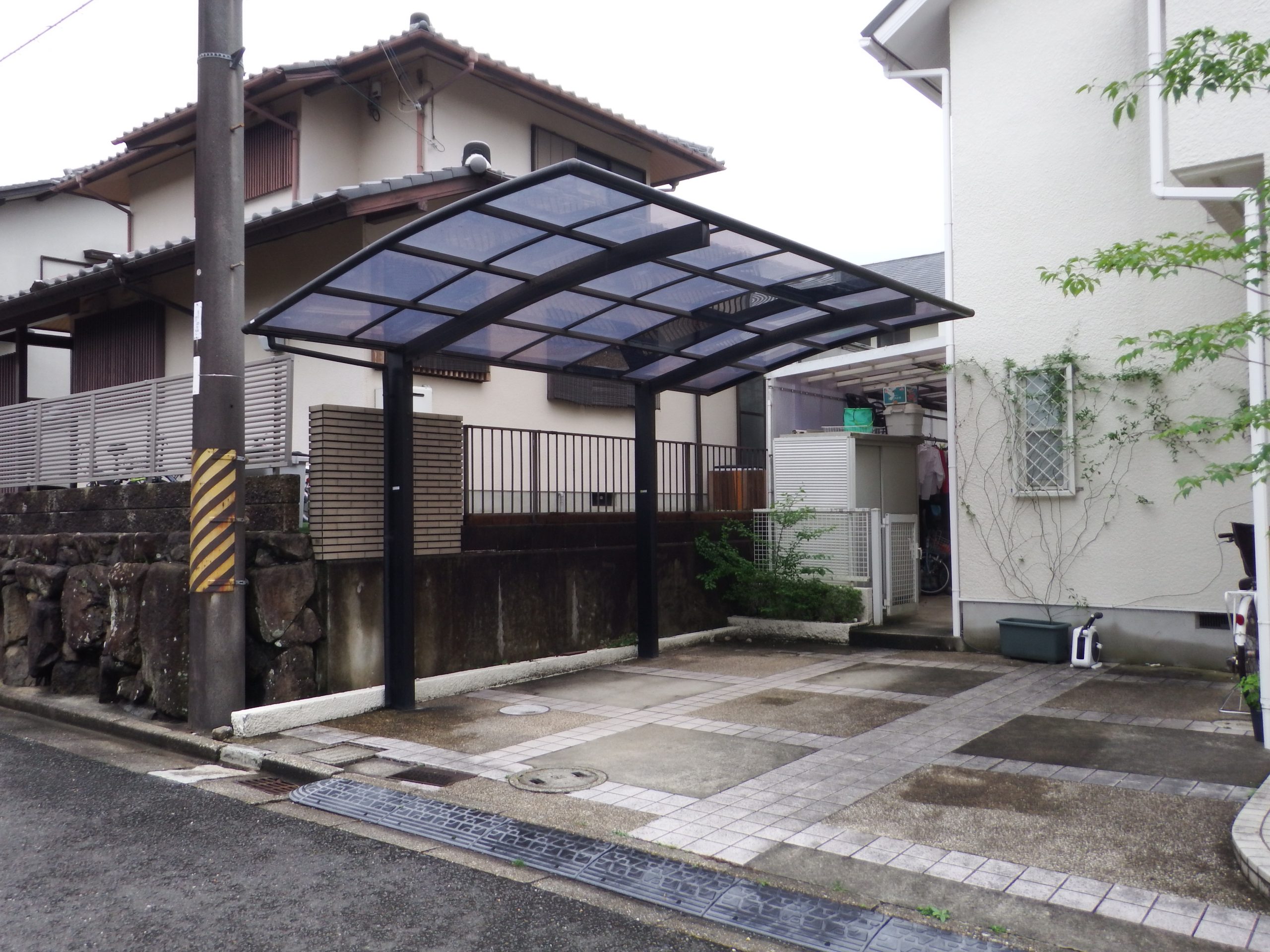 奈良市のカーポート屋根補修完成