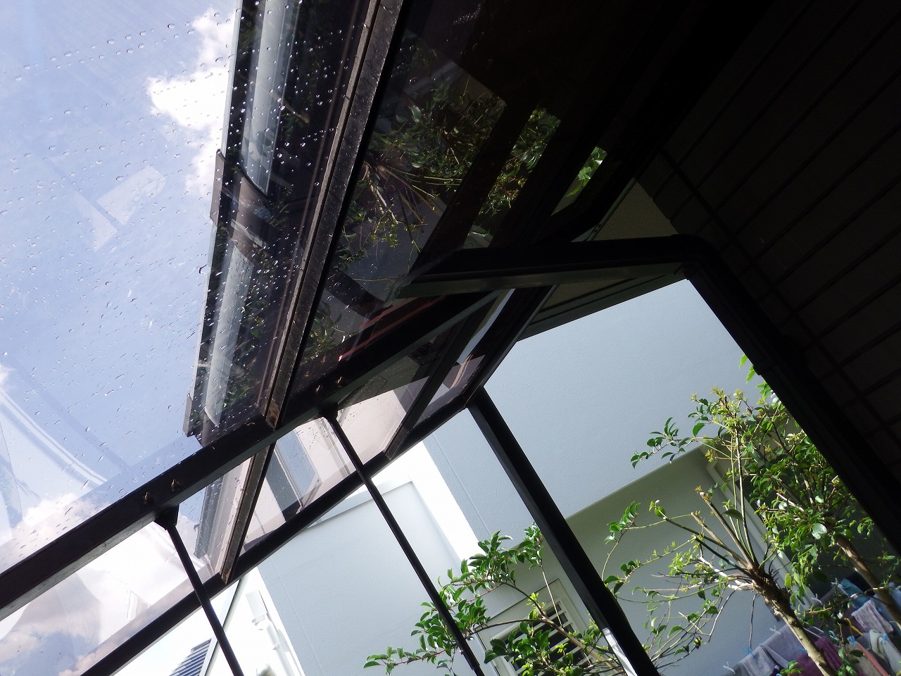 生駒市の新しいテラス屋根完成