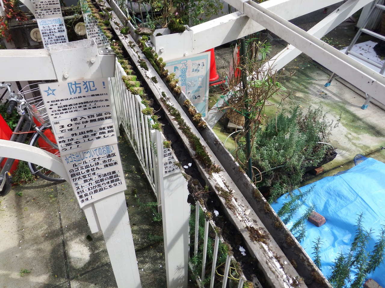 奈良市でカーポートの波板屋根撤去後