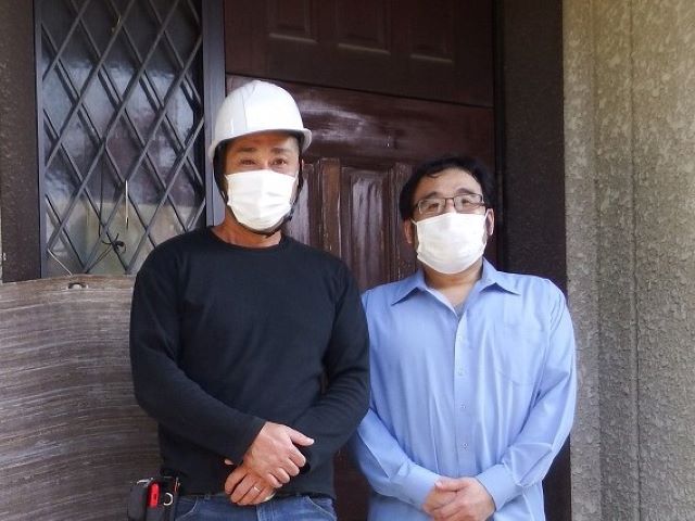 生駒市で屋上とバルコニーの防水工事をされてお喜びのお客様の声