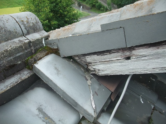 屋根の切返しの部分