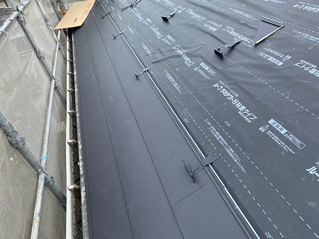 スーパーガルテクト葺き上げ