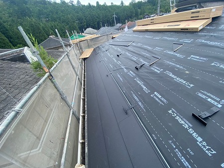 スーパーガルテクト雪止取付