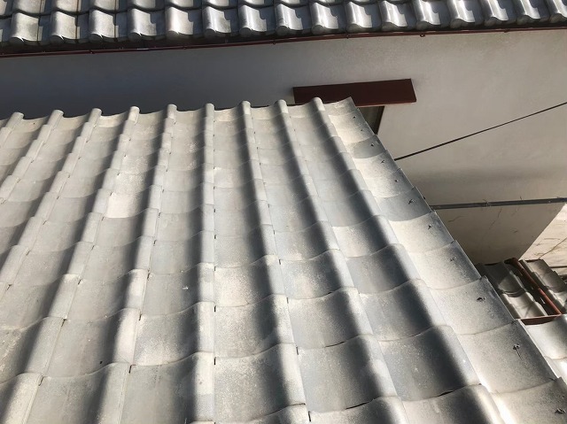 和瓦屋根の平瓦の様子