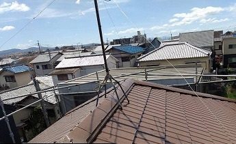 仕上がった屋根全体
