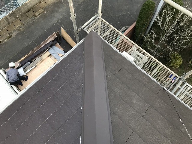 葺き替え完成後の屋根