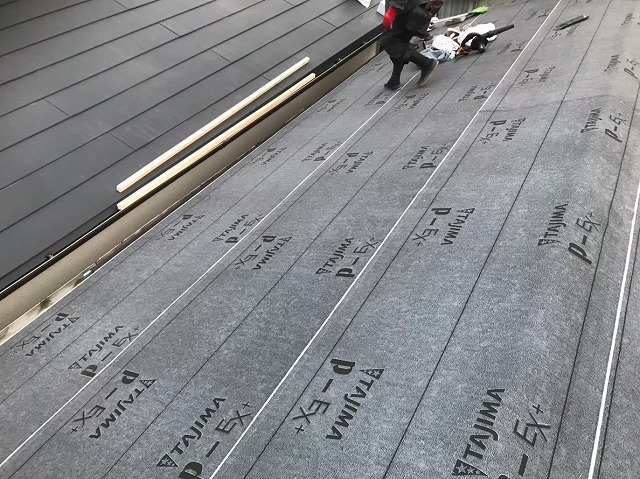 屋根の重要事項防水紙