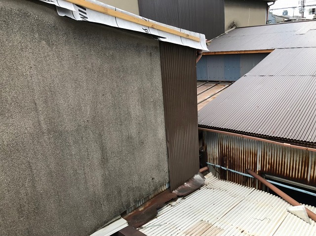 奈良市で2階の外壁を補修した様子