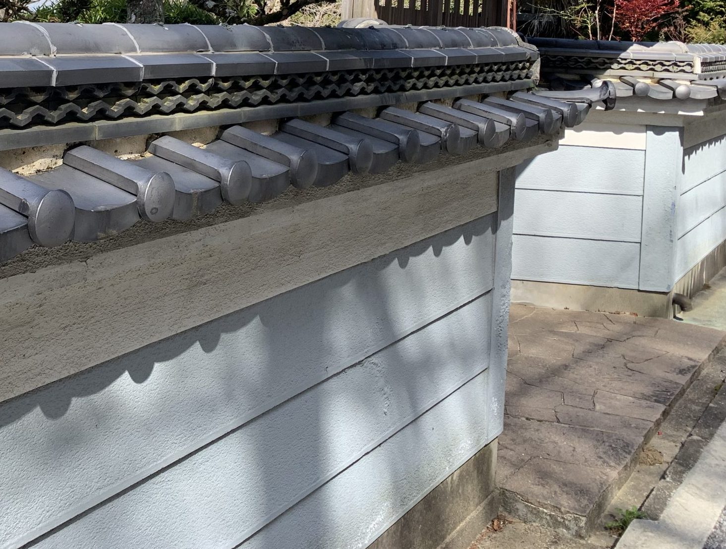 平群町擁壁ふくらみ