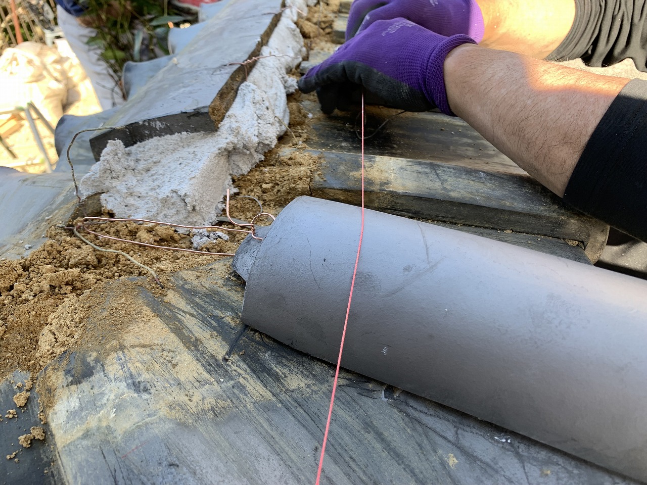 平群町熨斗瓦緊結