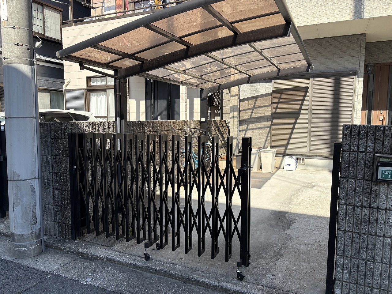 カーポート完工後