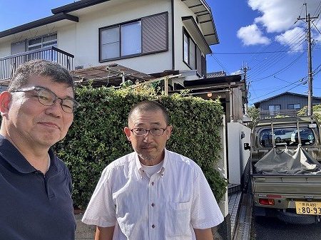 奈良市三松でカラーベスト屋根にガルバリウム鋼板の「立平葺」でカバー工事したお客様の声