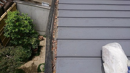 樋内落ち葉状態